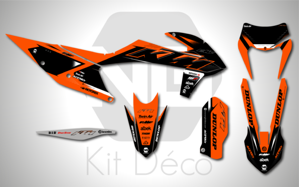 kit déco ktm 125 250 300 350 450 500 exc excf tpi xcw 2020 2021 2022 2023 enduro ng alba séries decals stickers graphics autocollant adhesifs_Plan de travail 1