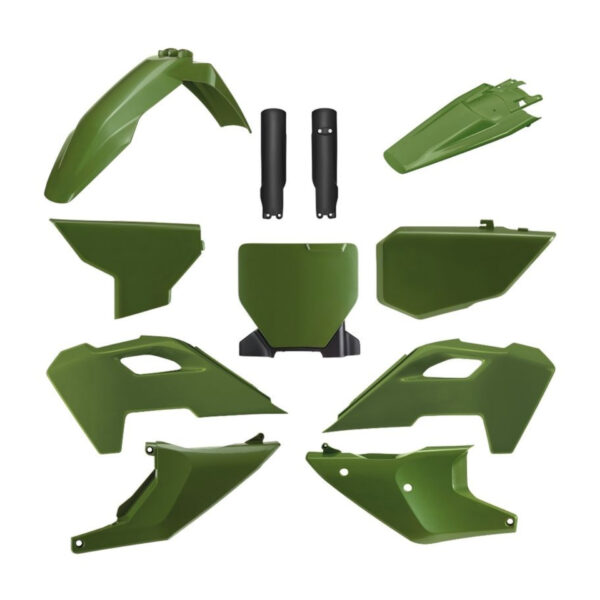 kit plastique complet polisport husqvarna 125 250 350 450 tc fc 2023 2024 motocross kaki