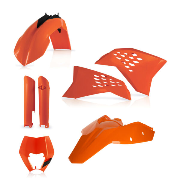 kit plastique ktm exc excf tpi xcw 125 200 250 300 350 450 500 2008 2009 2010 2011 kit complet acerbis orange