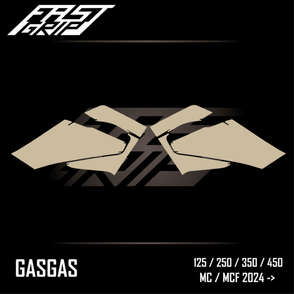 fast grip gasgas 125 250 350 450 mc mcf 2024 2025 2026 protection ouïes de radiateur full grip_Plan de travail 1