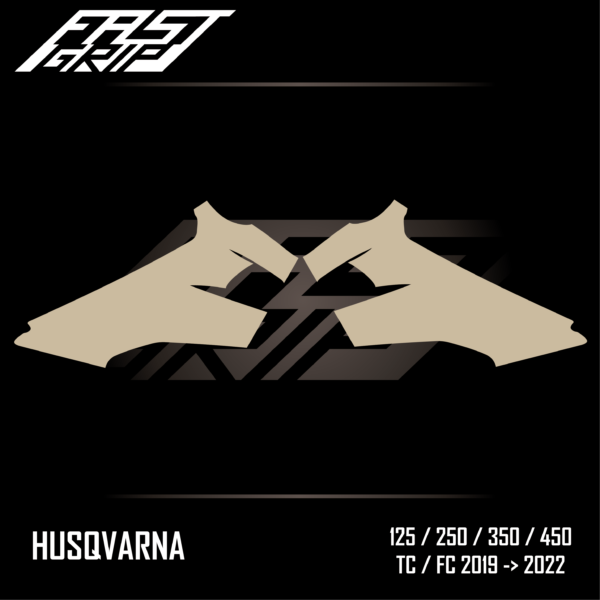 fast grip husqvarna 125 250 350 450 tc fc 2019 2020 2021 2022 protections ouies de radiateur full grip_Plan de travail 1