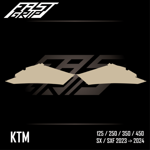 fast grip ktm 125 250 350 450 sx sxf 2023 2024 protection ouies de radiateur full grip_Plan de travail 1