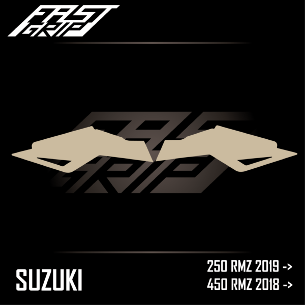 grip protections ouies de radiateur suzuki 250 450 rmz 2018 2019 2020 2021 2022 2023 2024 2025 2026 soft fast grip motocross_Plan de travail 1