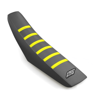 housse de selle sherco 125 250 300 350 450 500 se sef 2025 2026 2027 grise jaune fluo fast grip antidérapant seat cover