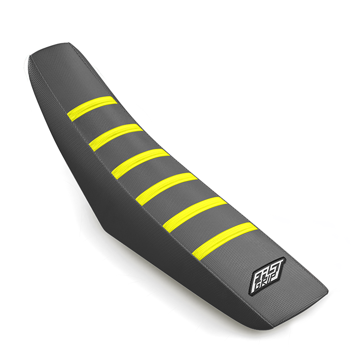 housse de selle sherco 125 250 300 350 450 500 se sef 2025 2026 2027 grise jaune fluo fast grip antidérapant seat cover
