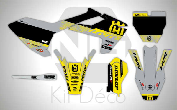 kit déco husqvarna 65 tc 2017 2018 2019 2020 2021 2022 2023 ng motocross scratch séries mx decals srickers graphics autocollant adhesifs_Plan de travail 1