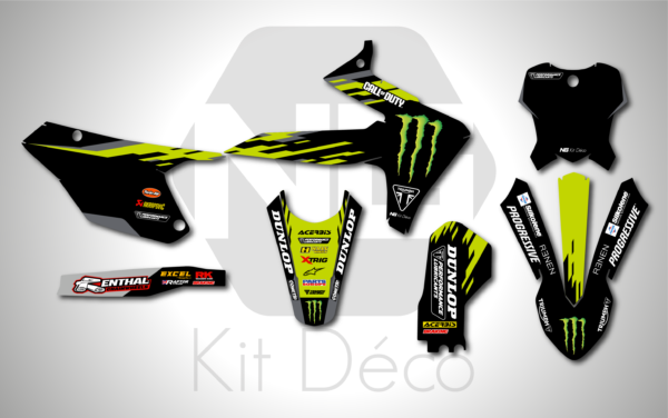 kit déco triumph tf 250 450 x 2024 2025 2026 motocross ng mx factory series decals graphics stickers autocollant adhesifs_Plan de travail 1