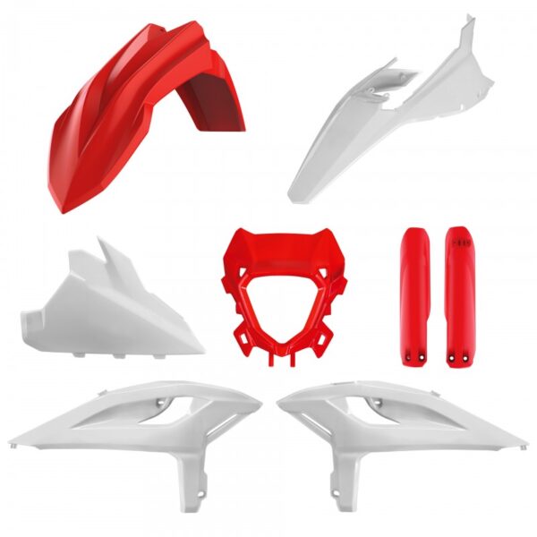 kit plastique beta 125 200 250 300 350 390 430 480 rr x pro 2025 kit complet polisport blanc rouge