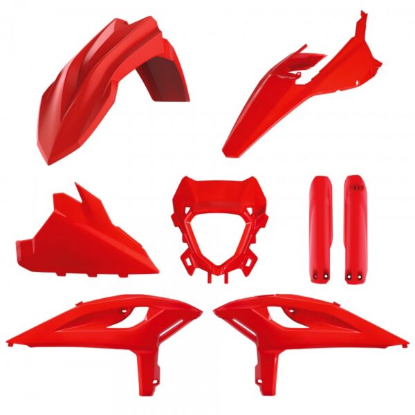 kit plastique beta 125 200 250 300 350 390 430 480 rr x pro 2025 kit complet polisport rouge