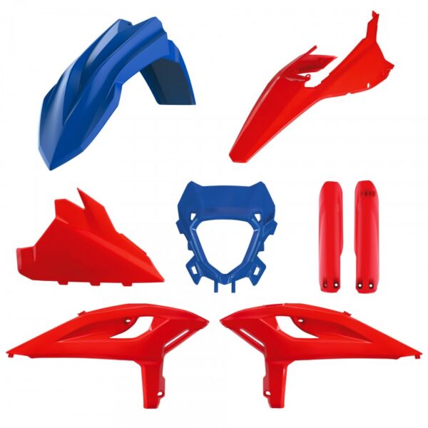kit plastique beta 125 200 250 300 350 390 430 480 rr x pro 2025 kit complet polisport rouge bleu