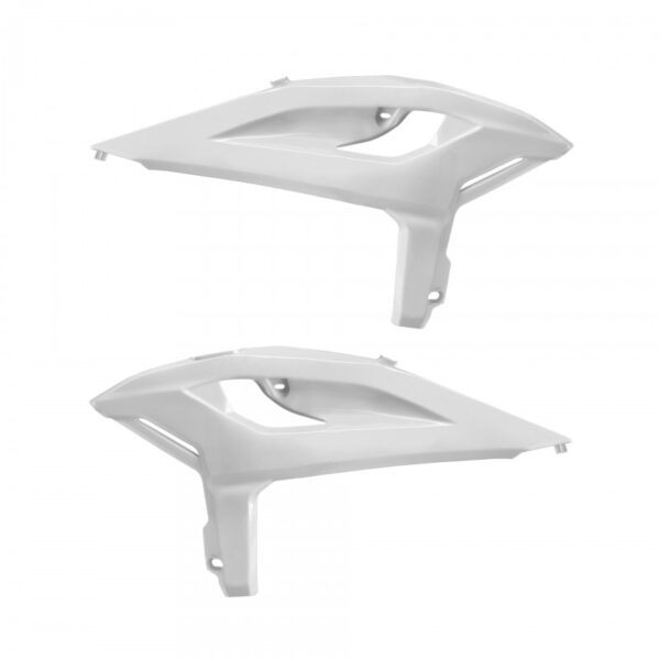 kit plastique beta 125 200 250 300 350 390 430 480 rr x pro 2025 ouie de radiateur polisport blanc