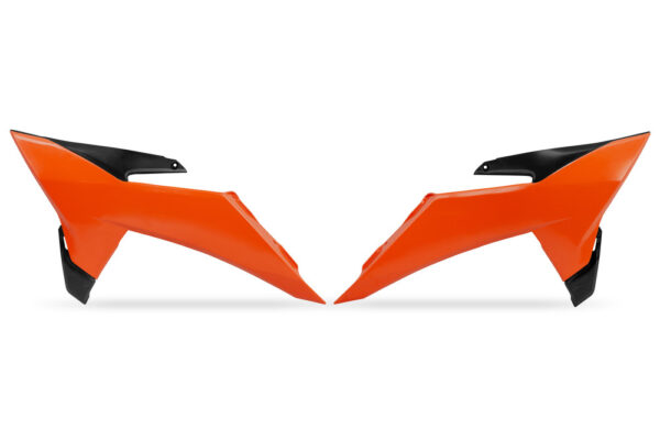 kit plastique ouies de radiateur ufo plast ktm 125 150 250 350 450 sx sxf 2025 2026 orange