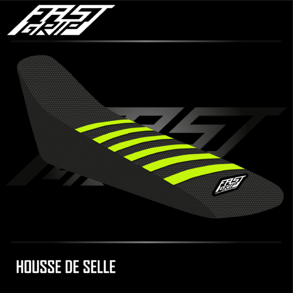 housse de selle enduro triumph tfe 250 450 2025 2026 seat cover noire jaune fluo