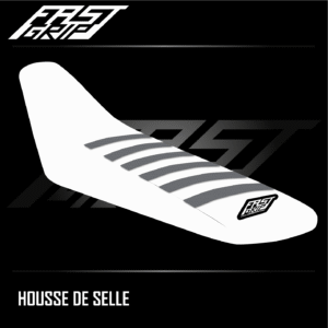 housse de selle stark future ex enduro seat cover motocross blanche grise