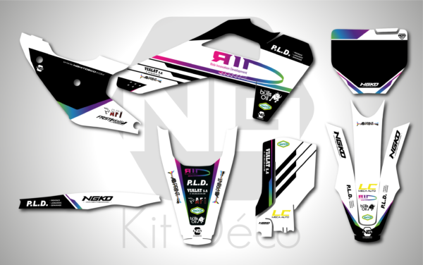kit déco 125 150 250 300 350 450 TC fc 2025 2026 husqvarna ng team RID 2025 motocross graphics mx decals autocollant adhesifs_Plan de travail 1