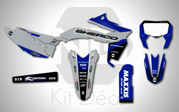 kit déco 125 250 300 350 450 se sef sherco 2012 2013 2014 2015 2016 enduro ng bionic séries decals stickers graphics autocollant adhesifs_Plan de travail 1