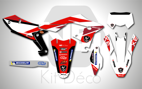 kit déco 250 310 450 xef 2021 2022 2023 2024 2025 fantic enduro ng l'atelier 46 2025 decals stickers graphics autocollant adhesifs_Plan de travail 1