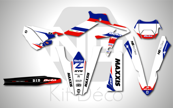 kit déco beta xtrainer 250 300 2020 2021 2022 enduro ng kit déco decals stickers graphics autocollant adhesifs lab series_Plan de travail 1