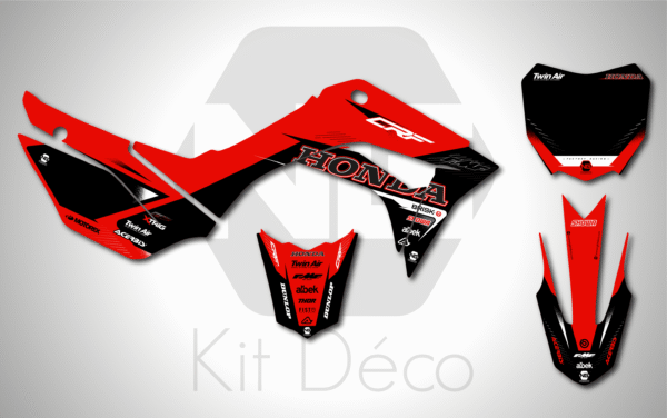 kit déco honda 110 crf 2019 2020 2021 2022 2023 2024 2025 2026 honda motocross pit bike ng alba series mx decals stickers graphcis autocollant_Plan de travail 1