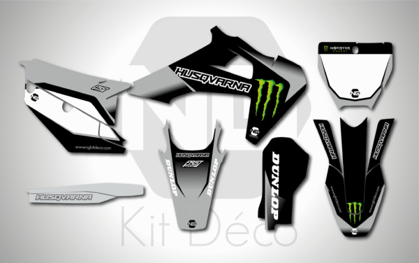 kit déco husqvarna 125 250 350 450 tc fc 2019 2020 2021 2022 motocros ng drag séries mx decals sticker graphics autocollant adhesifs_Plan de travail 1