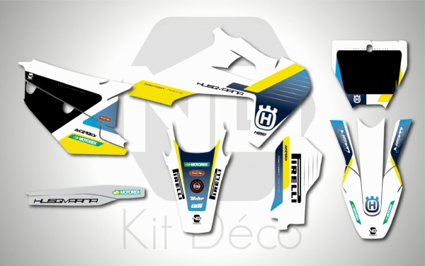 kit déco husqvarna 125 250 350 450 tc fc 2019 2020 2021 2022 motocros ng originality 2025 mx decals sticker graphics autocollant adhesifs_Plan de travail 1