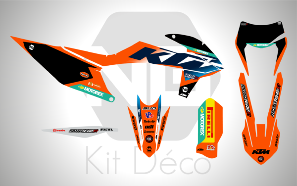 kit déco ktm 125 250 300 350 450 500 exc excf tpi xcw 2020 2021 2022 2023 enduro ng mt81 2025 team decals stickers graphics autocollant adhesifs_Plan de travail 1