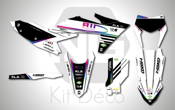 kit déco ktm 125 250 300 350 450 500 exc excf tpi xcw 2024 2025 2026 enduro ng team RID 2025 decals stickers graphics autocollant adhesifs_Plan de travail 1