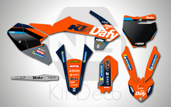 kit déco ktm 65 sx 2016 2017 2018 2019 2020 2021 2022 2023 motocross ng team dafy 2025 mx decals stickers graphics autocollant adhesifs_Plan de travail 1