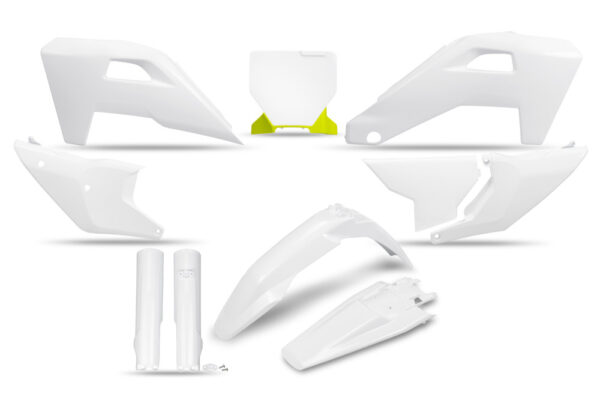 kit plastique husqvarna 125 150 250 300 350 450 tc fc 2025 2026 ufo complet blanc