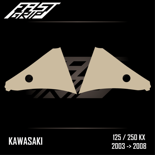 grip protection ouies de radiateur kawasaki 125 250 kx 2003 2004 2005 2006 2007 2008 SOFT fast grip protections motocross_Plan de travail 1
