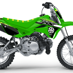 kit déco 110 klx 2010 2025 kawasaki ng racing series motocross decals stickers graphics autocollant adhésifs visuel_Plan de travail 1