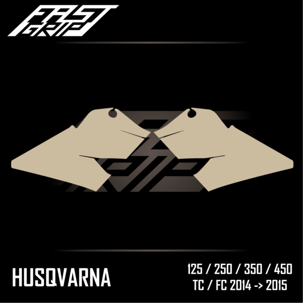 fast grip husqvarna 125 250 350 450 tc fc 2014 2015 protections ouies de radiateur full grip_Plan de travail 1