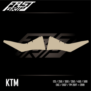 fast grip ktm 125 250 300 350 450 500 exc excf tpi 2017 2018 2019 protections ouies de radiateur soft grip-01