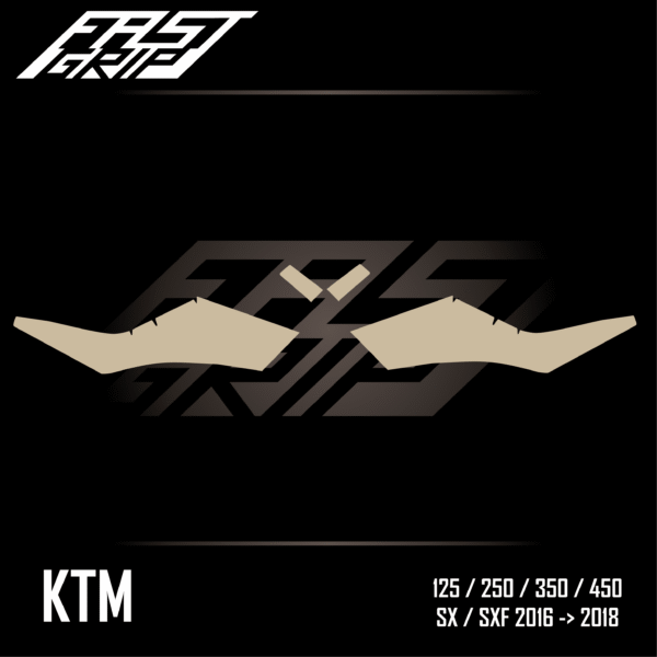 fast grip ktm 125 250 350 450 sx sxf 2016 2017 2018 protections ouies de radiateur full grip_Plan de travail 1