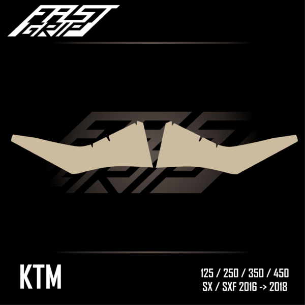 fast grip ktm 125 250 350 450 sx sxf 2016 2017 2018 protections ouies de radiateur soft grip_Plan de travail 1