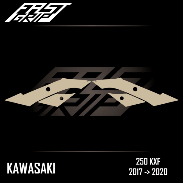 grip protection ouies de radiateur kawasaki 250 kxf 2017 2018 2019 2020 full fast grip motocross_Plan de travail 1