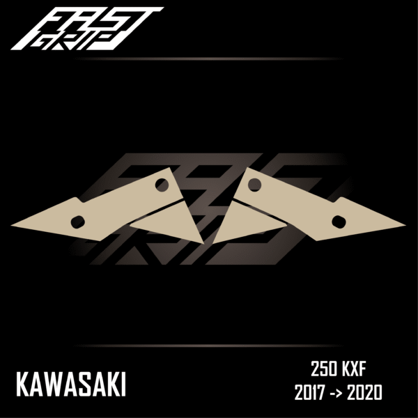 grip protection ouies de radiateur kawasaki 250 kxf 2017 2018 2019 2020 soft fast grip motocross_Plan de travail 1