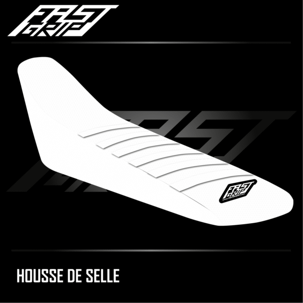 housse de selle enduro gasgas 125 250 300 350 450 500 ec ecf 2018 2019 2020 seat cover blanche