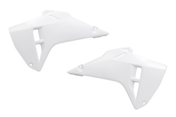 kit plastique honda ouies de radiateur 250 450 crf 2021 2022 2023 2024 ufo restyle 2025 blanc