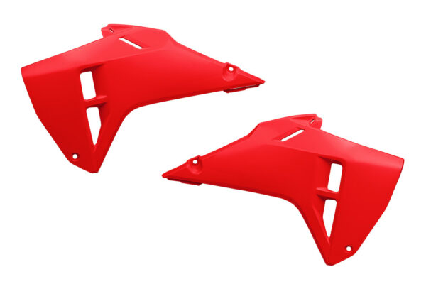 kit plastique honda ouies de radiateur 250 450 crf 2021 2022 2023 2024 ufo restyle 2025 rouge