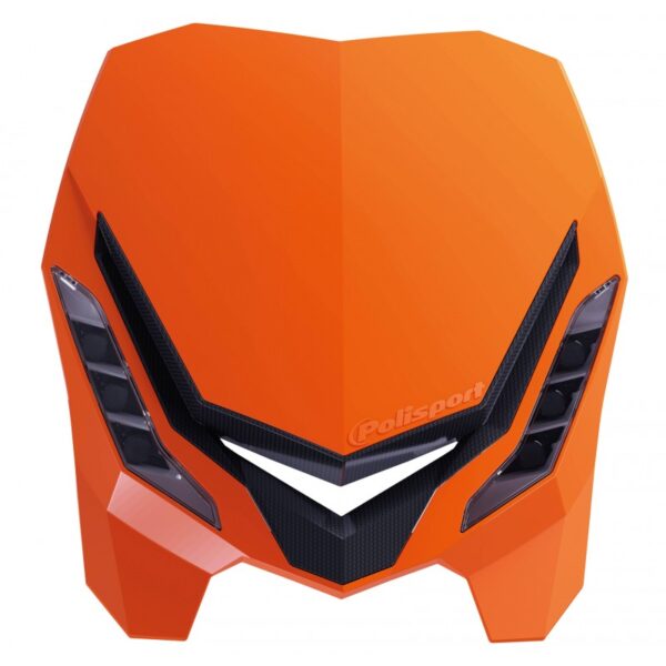 plastique polisport plaque phare enduro e blaze orange