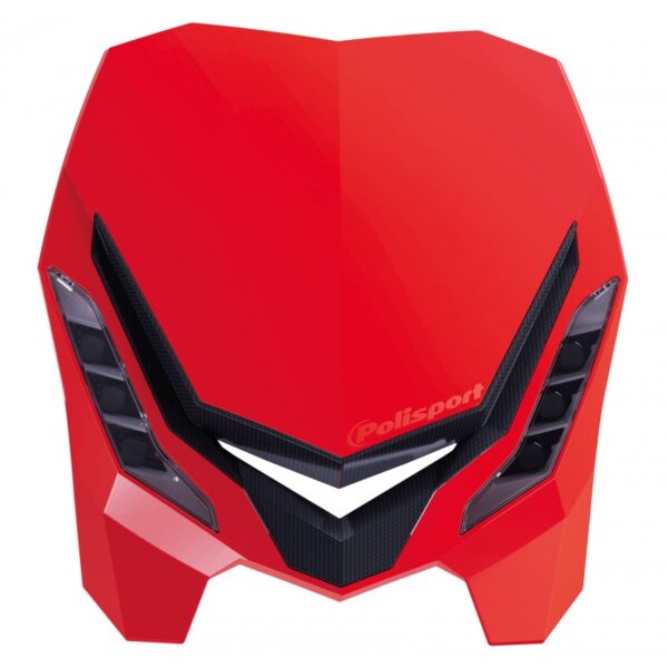 plastique polisport plaque phare enduro e blaze rouge
