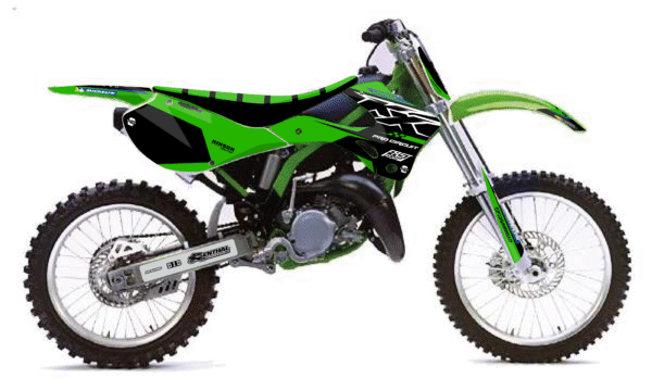 kit déco 125 250 kx 1999 2000 2001 2022 kawasaki motocross fast series ng graphics mx decals stickers autocollant adhésifs visuel_Plan de travail 1