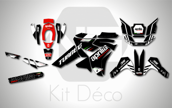 kit déco aprilia 660 touareg 2022 2023 2024 2025 2026 trail enduro ng dark séries decals stickers graphics autocollant adhésifs_Plan de travail 1