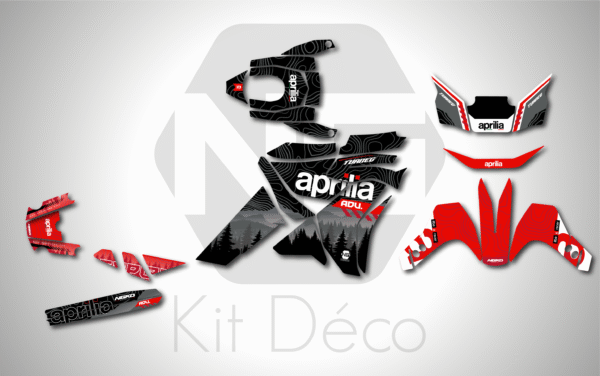 kit déco aprilia 660 touareg 2022 2023 2024 2025 2026 trail enduro ng tree séries decals stickers graphics autocollant adhésifs_Plan de travail 1