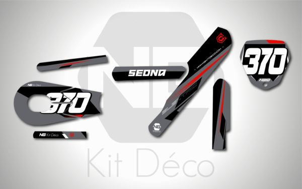 kit déco draisienne sedna mx 16 ng decals win series rouge réplica mx decals graphics autocollant adhésifs_Plan de travail 1