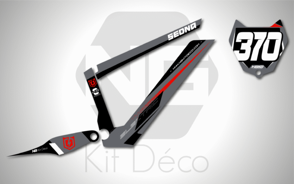 kit déco draisienne sedna sx 16 ng decals win series rouge mx decals graphics autocollant adhésifs_Plan de travail 1