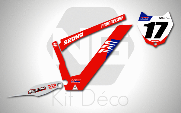 kit déco draisienne sedna sx 18 ng decals honda crf factory réplica mx decals graphics autocollant adhésifs_Plan de travail 1