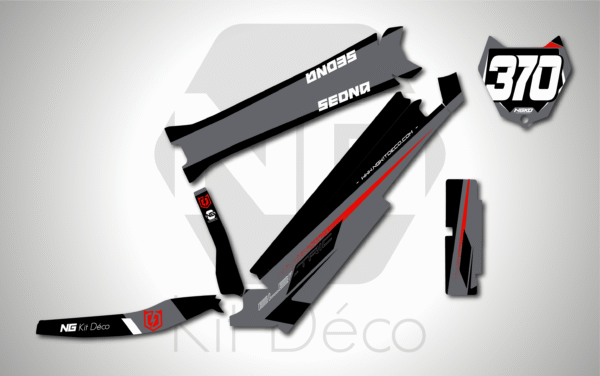 kit déco draisienne sedna sx 20 ng decals win series rouge réplica mx decals graphics autocollant adhésifs_Plan de travail 1