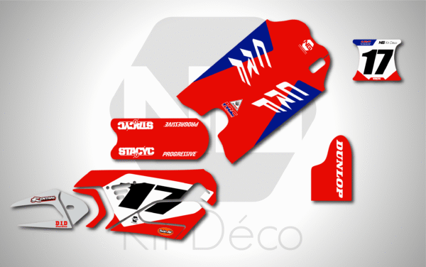kit déco draisienne stacyc edrive 12 16 ng decals honda crf factory réplica mx decals graphics autocollant adhésifs_Plan de travail 1 22